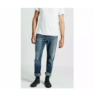 CURRENT ELLIOTT HERITAGE Button Fly Crop Raw 32